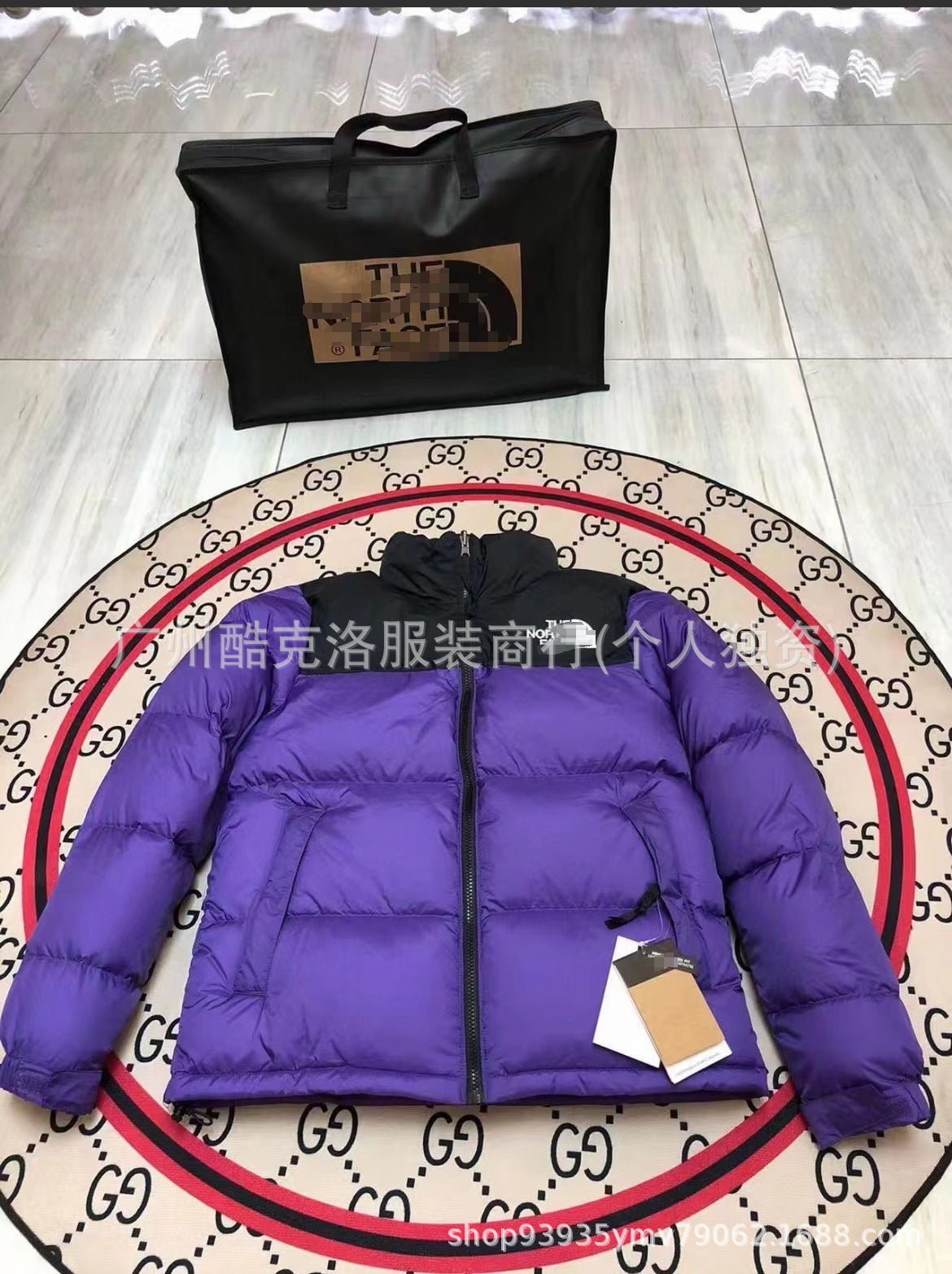 THE NORHT FACE American version embroidered 1996 cotton jacket for men and women couple loose and versatile casual thickened warm classic bread clothes