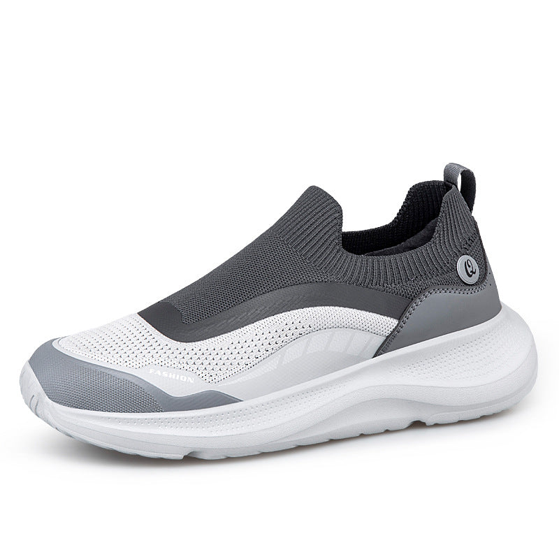 New breathable casual soft-soled sneakers men's foreign trade lightweight mesh shoes couple walking trendy shoes