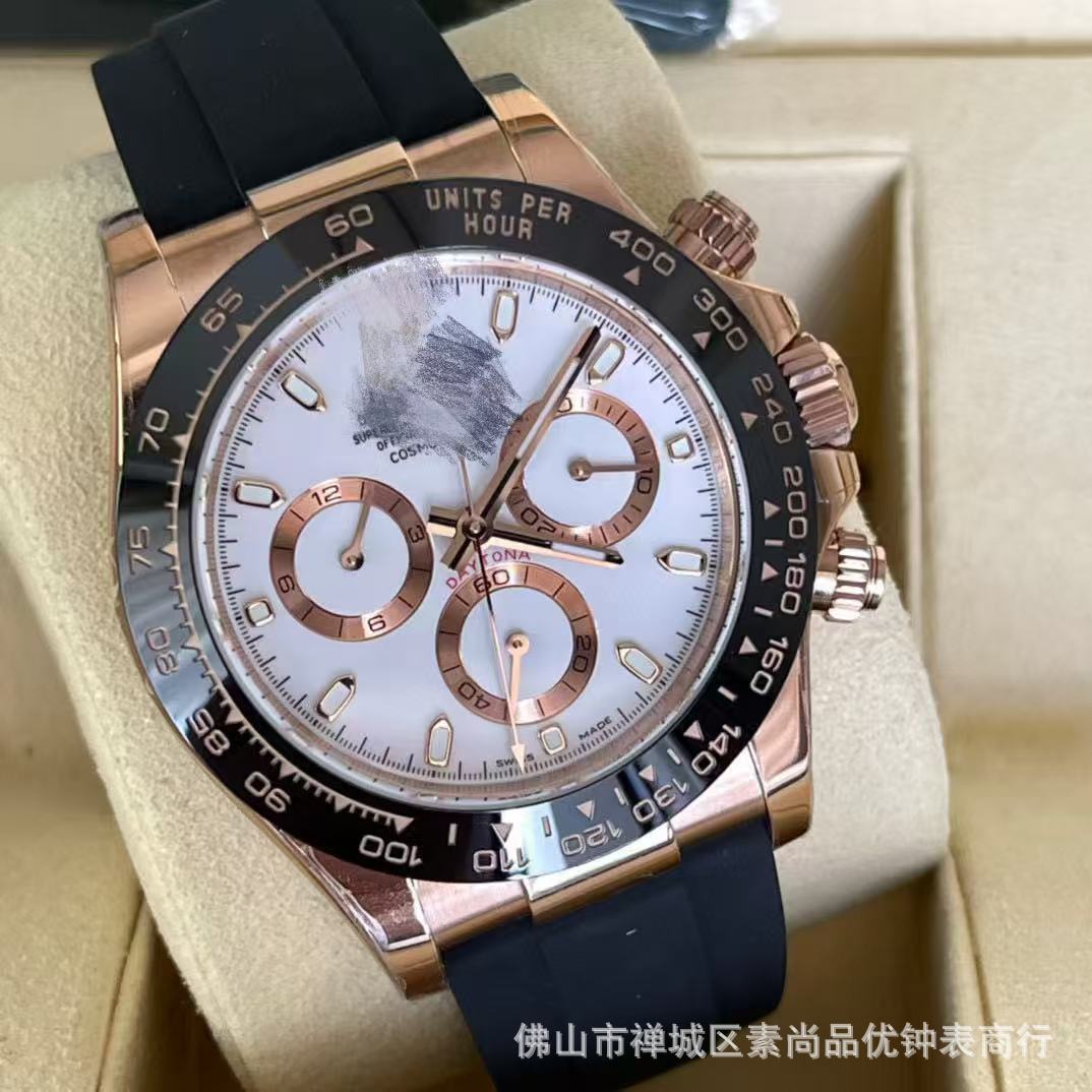 New caliber 4131 chronograph Cross-border 7750 Ice Landi 4131 Panda Di Yu Wenle Men's Mechanical Watch Bei Sister-in-law Watch AliExpress Foreign Trade