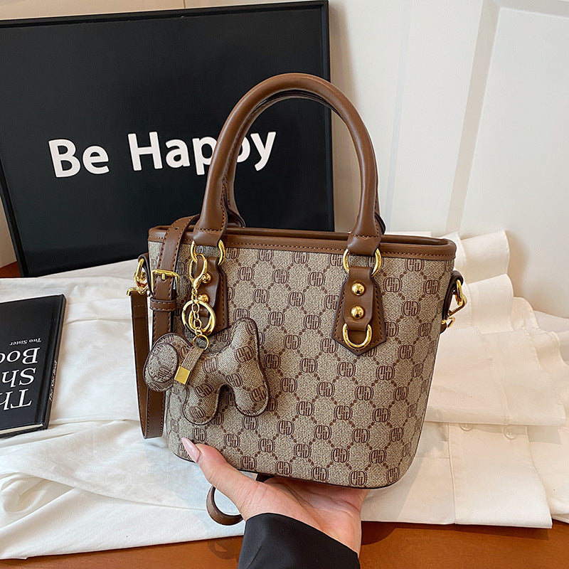 Gucci Bag Cross-border bag women's high-end bucket bag 2025 new temperament retro fashion versatile one-shoulder crossbody bag women's bag