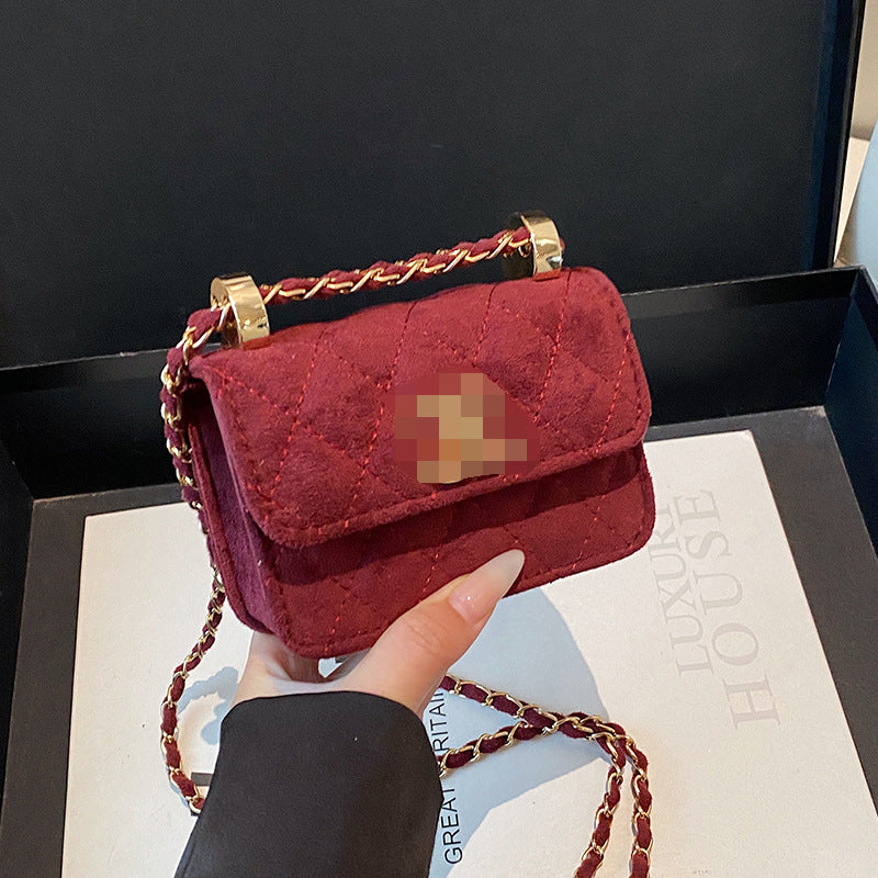 Chanel High-end lingtze small fragrance chain bag versatile small gold ball square fat bag mini bag high-value handbag