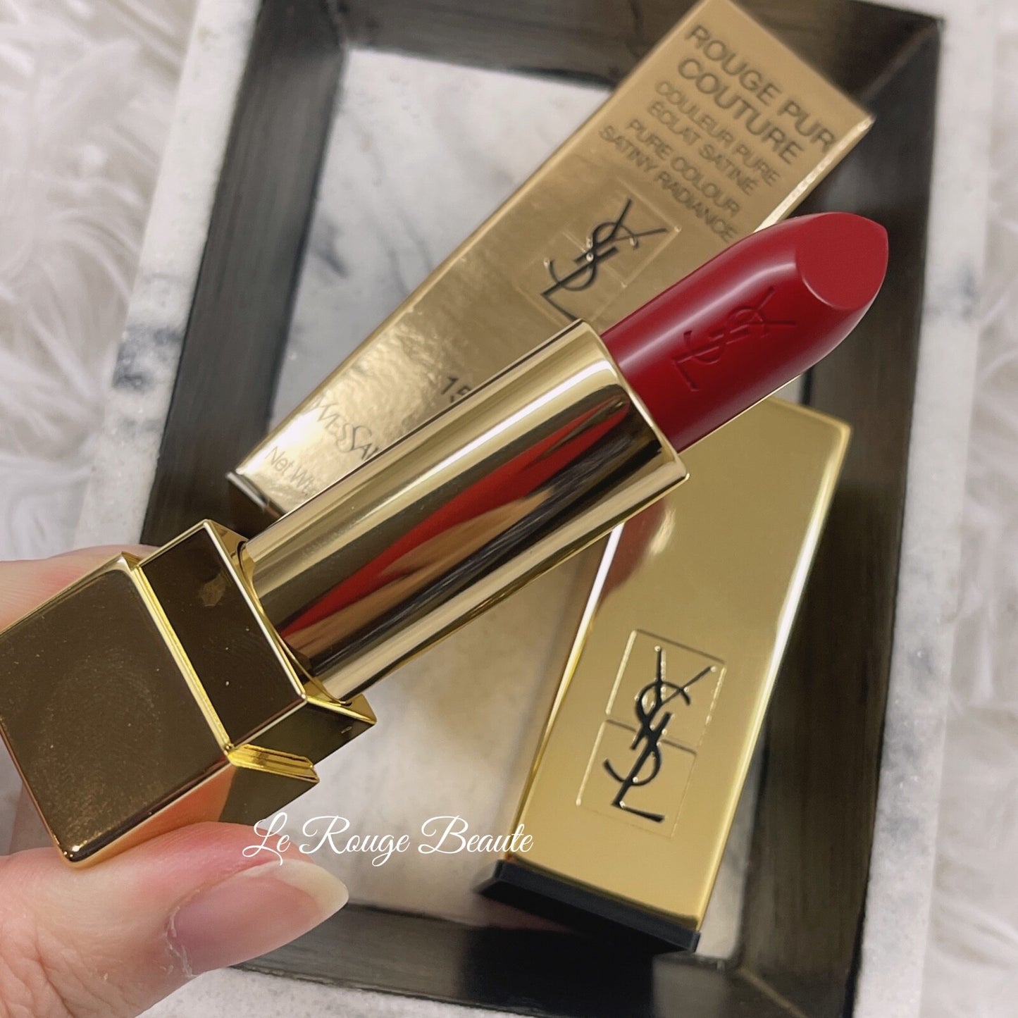 YSL velvet matte small gold bar lipstick rich color development big-name lipstick direct sales