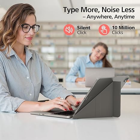 Ultimate Portable Keyboard Suite – 4‑System Bluetooth, Premium Fold‑Over Leather Case, 64‑Key Mini Layout & Ultra‑Thin Touchpad Control