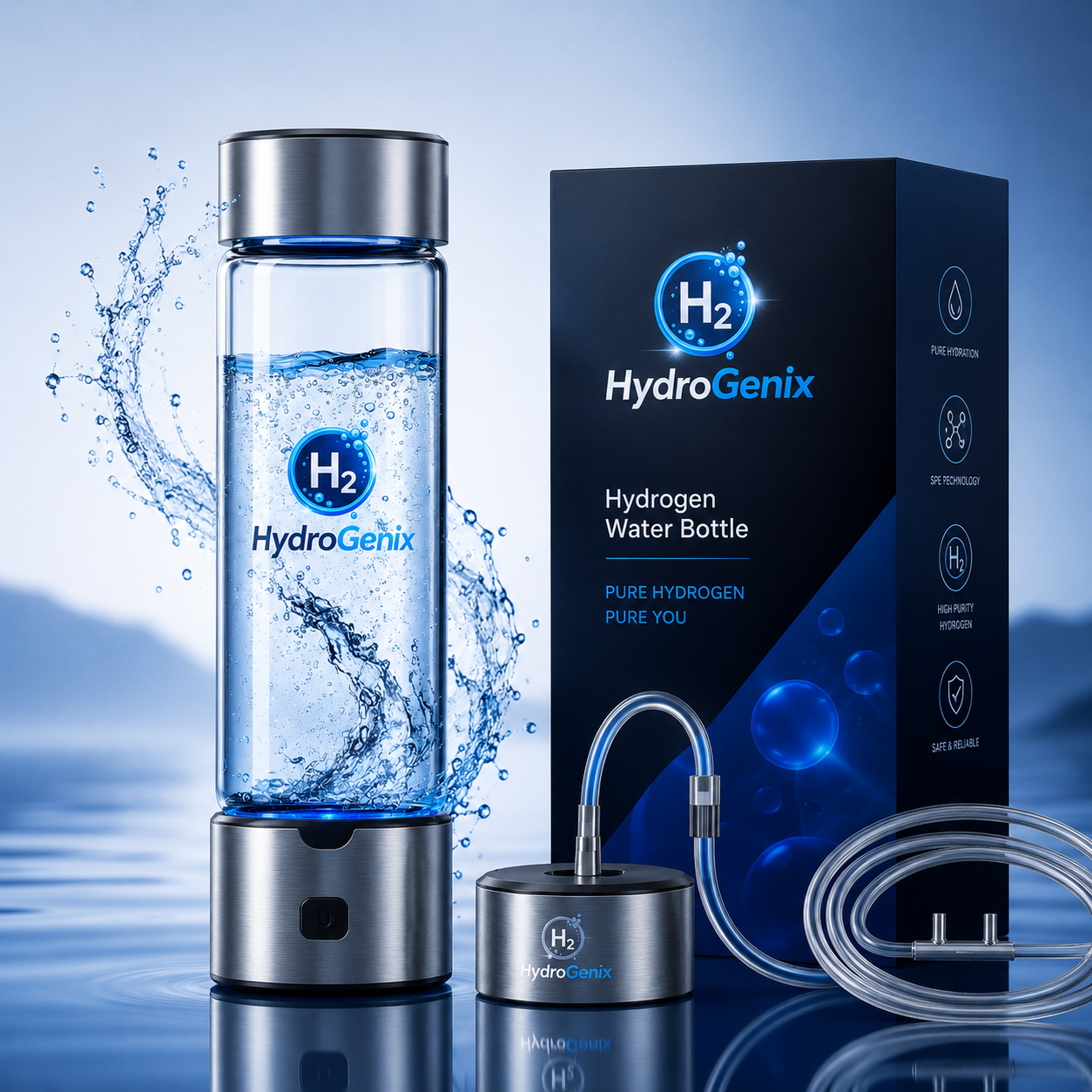H2 HydroGenix™ Hydrogen-Rich Water Pro Gen-5