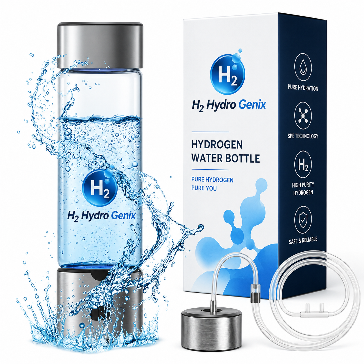 H2 HydroGenix™ Hydrogen-Rich Water Pro Gen-5