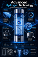 H2 HydroGenix™ Hydrogen-Rich Water Pro Gen-5