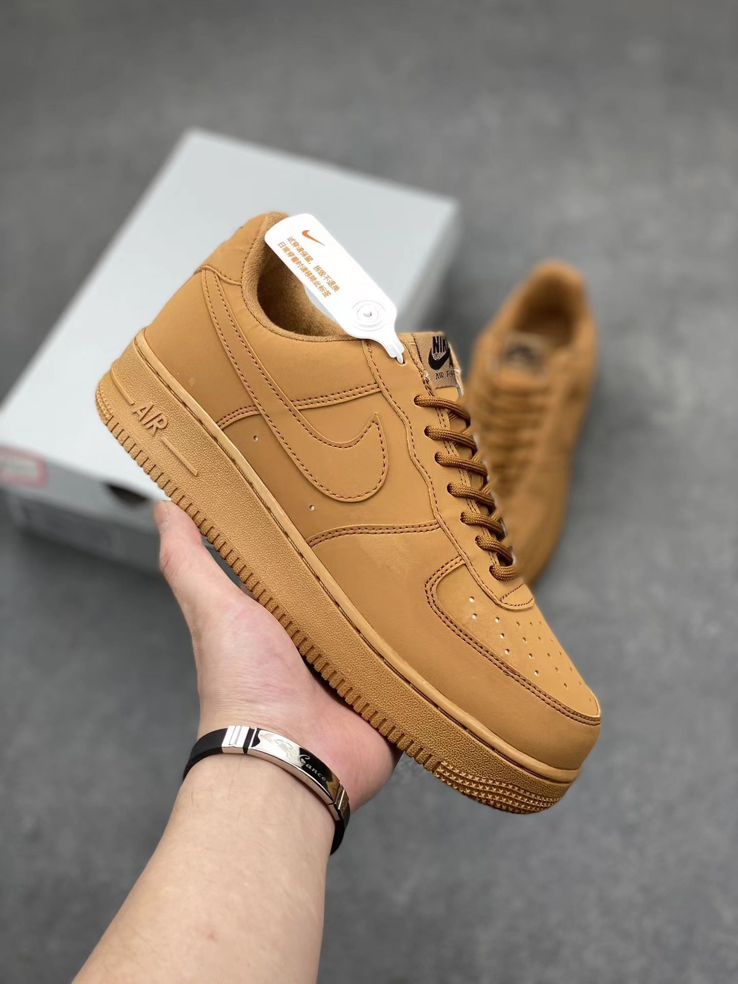 Nike Putian High Quality AF1 Air Force One Valentine's Day White Hook Male and Female Couple Campus Versatile Heightened Athletic Board Shoes
