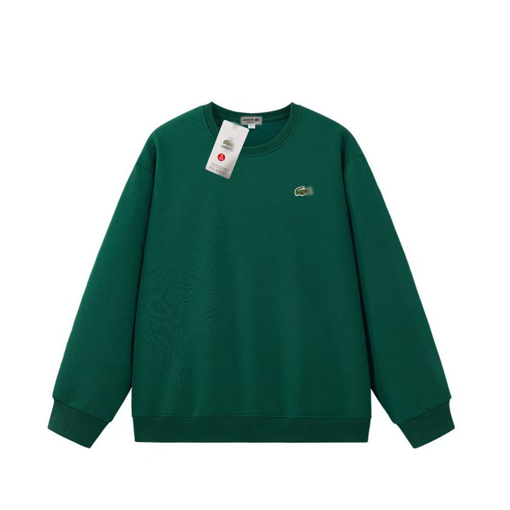Lcosta Cross-border spring and autumn hot sales crew neck sweatshirt small fish embroidery crew neck pullover sweatshirt casual base shirt long sleeves