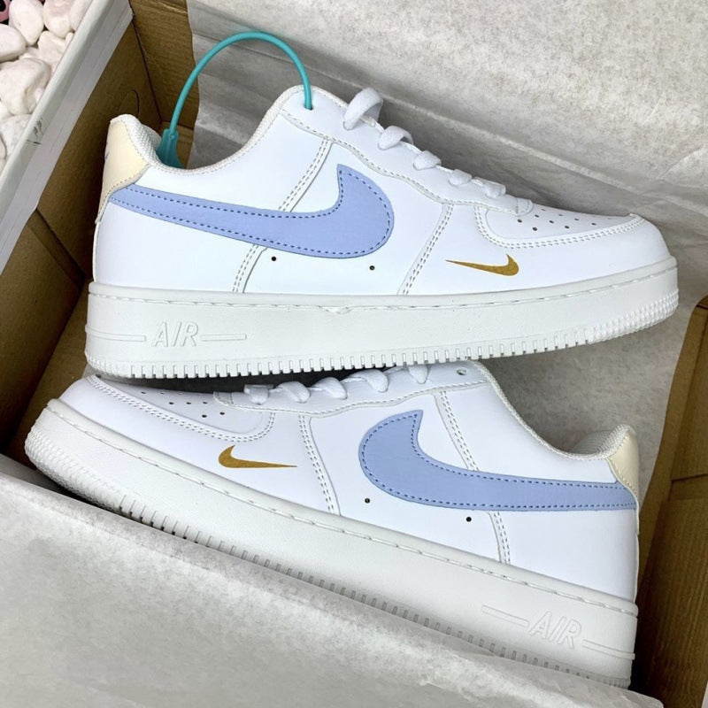 Nike shoes Explosive AF1 Silver Campus Cheap Casual Versatile Men and Women Ins Couple Trend Luck Adult Order Breathable