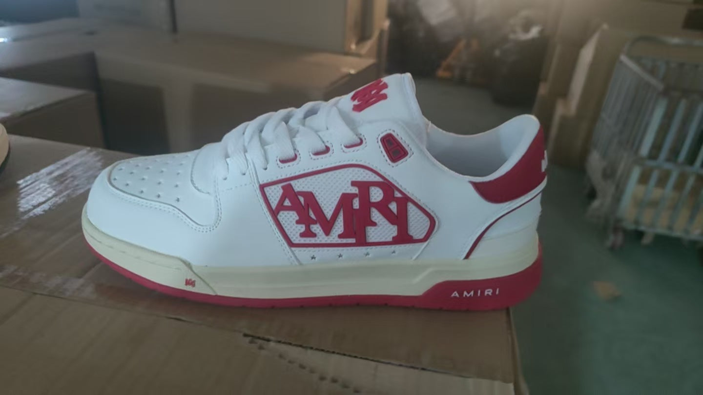 AMIRI Retro distressed spliced board shoes, niche design, low-top casual shoes, student party daily versatile sneakers