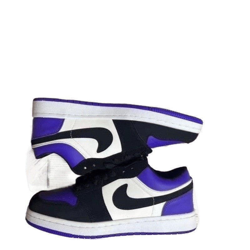 Nike Pure black high heel toe low top retro basketball shoes men's and women's sneakers couple board shoes mail to adult order