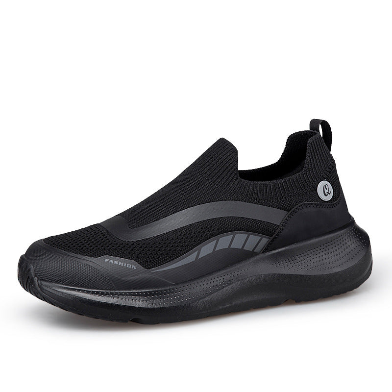 New breathable casual soft-soled sneakers men's foreign trade lightweight mesh shoes couple walking trendy shoes