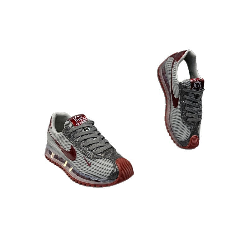 Nike 2026 Men's Shoes New Air Cushion Sole Breathable Mesh Forrest Gump Thick-soled Fashionable Versatile Casual Sports Shoes
