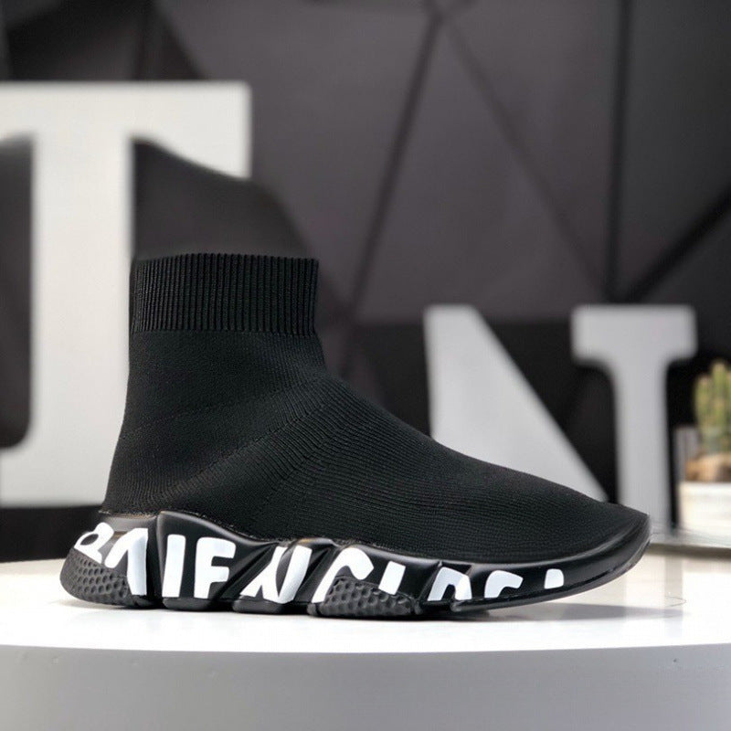 Balenciaga Putian socks, shoes, stretchy high-top dad shoes, men's and women's platform height-boosting shoes, casual and versatile couple sneakers