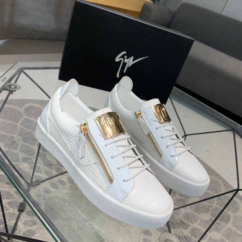 High-value flat-soled, wear-resistant, non-slip lace-up shoes, low-top breathable athleisure shoes, Internet celebrities, versatile and popular men's shoes