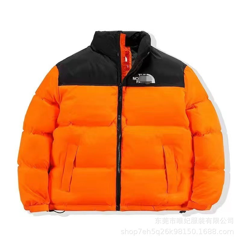 The NORTH FACE High quality North Face Beauty Edition 1996 Feather Cotton Jacket Winter Men's and Women's Stand Collar Thickened Windproof Bread Jacket Cotton Jacket