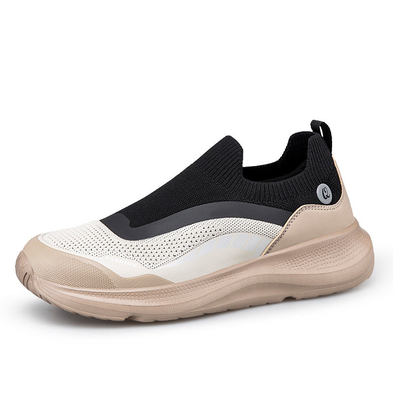 New breathable casual soft-soled sneakers men's foreign trade lightweight mesh shoes couple walking trendy shoes