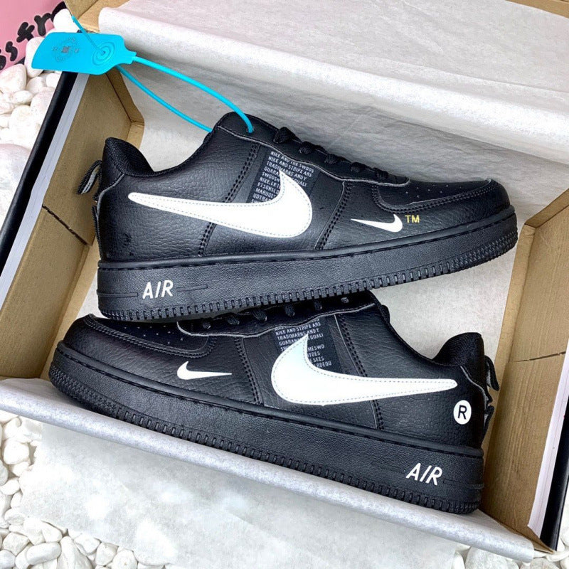 Nike shoes Explosive AF1 Silver Campus Cheap Casual Versatile Men and Women Ins Couple Trend Luck Adult Order Breathable