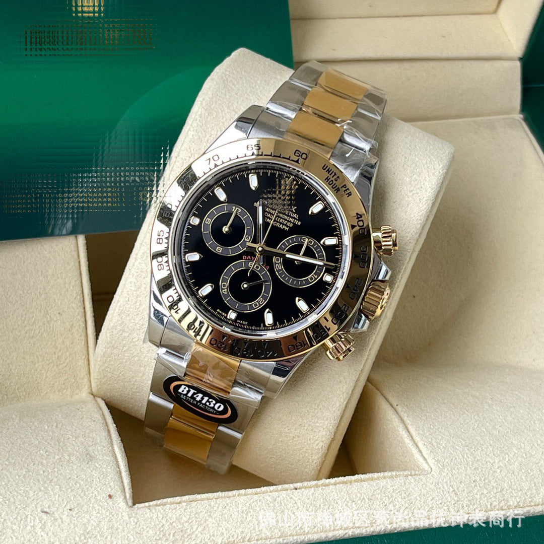 New caliber 4131 chronograph Cross-border 7750 Ice Landi 4131 Panda Di Yu Wenle Men's Mechanical Watch Bei Sister-in-law Watch AliExpress Foreign Trade