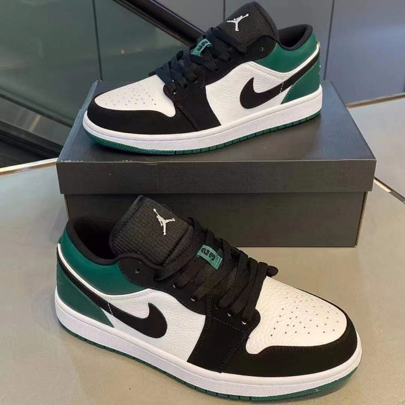 Nike Pure black high heel toe low top retro basketball shoes men's and women's sneakers couple board shoes mail to adult order