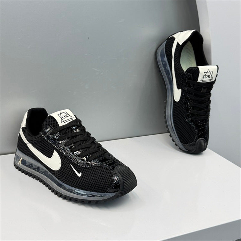 Nike 2026 Men's Shoes New Air Cushion Sole Breathable Mesh Forrest Gump Thick-soled Fashionable Versatile Casual Sports Shoes