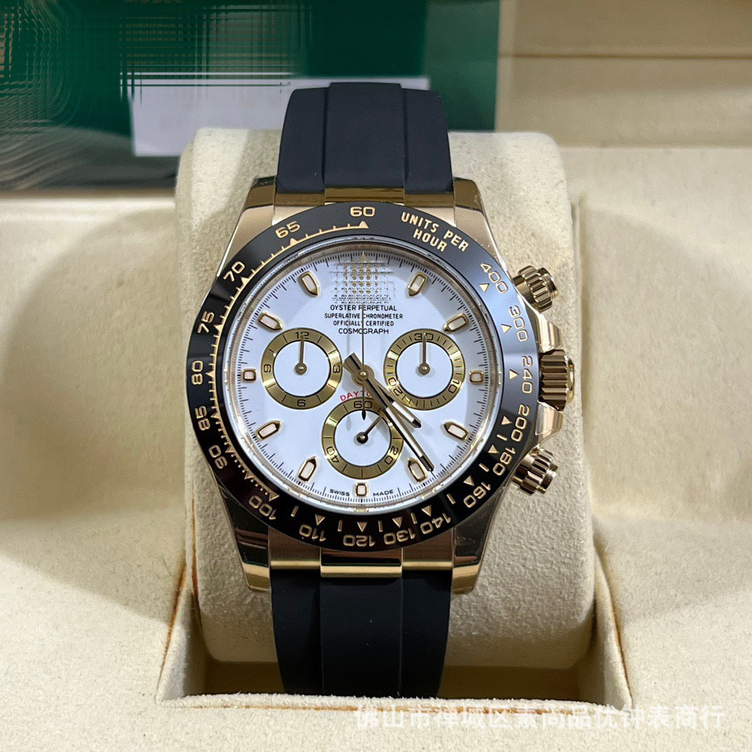 New caliber 4131 chronograph Cross-border 7750 Ice Landi 4131 Panda Di Yu Wenle Men's Mechanical Watch Bei Sister-in-law Watch AliExpress Foreign Trade
