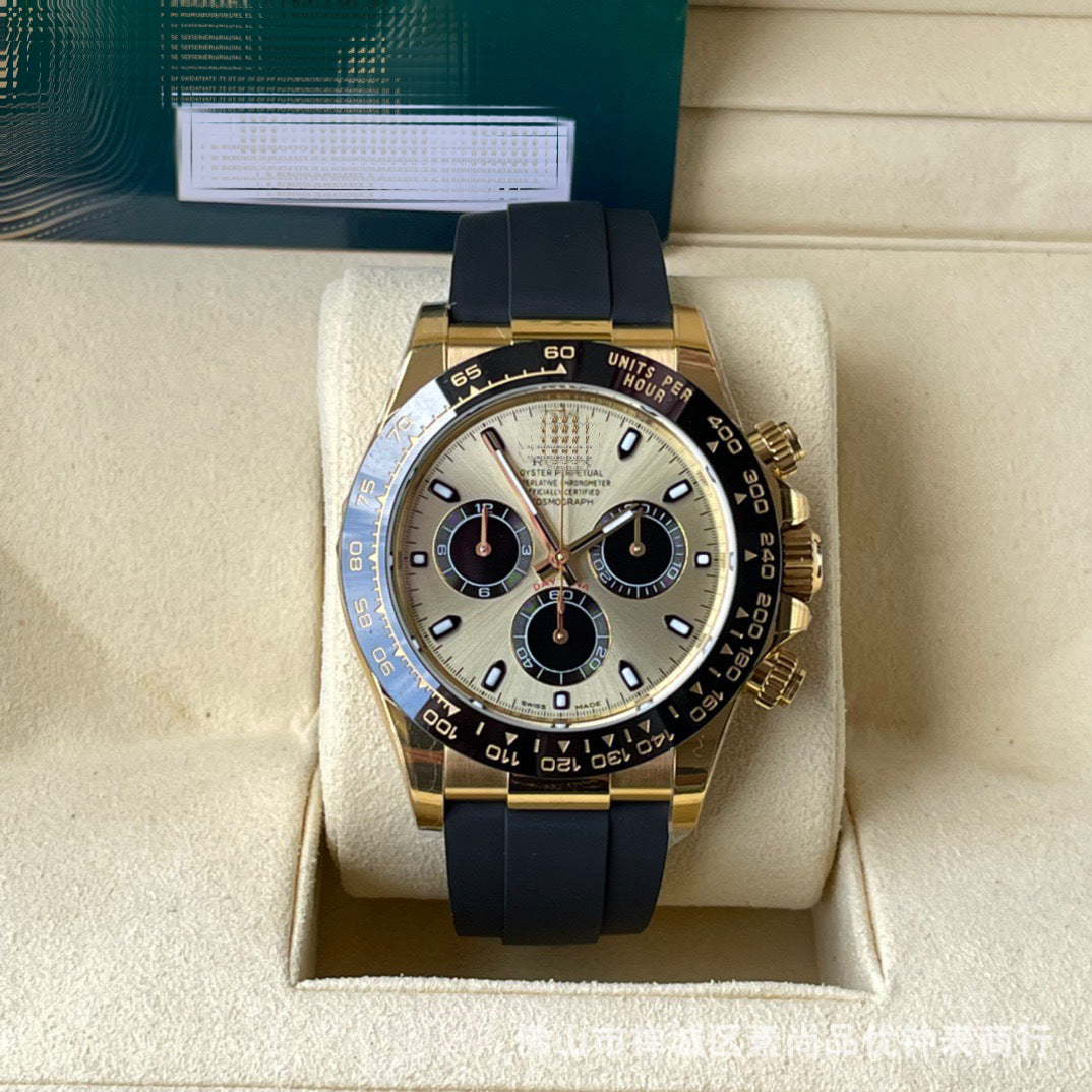 New caliber 4131 chronograph Cross-border 7750 Ice Landi 4131 Panda Di Yu Wenle Men's Mechanical Watch Bei Sister-in-law Watch AliExpress Foreign Trade
