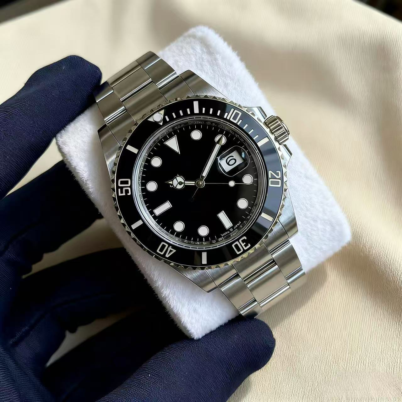 Rolex Labor's home green ghost business fully automatic machinery fashion casual steel belt men's watch wholesale dropshipping source factory