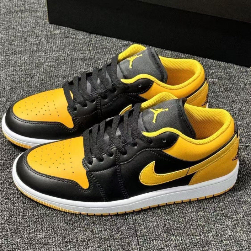 Nike Pure black high heel toe low top retro basketball shoes men's and women's sneakers couple board shoes mail to adult order