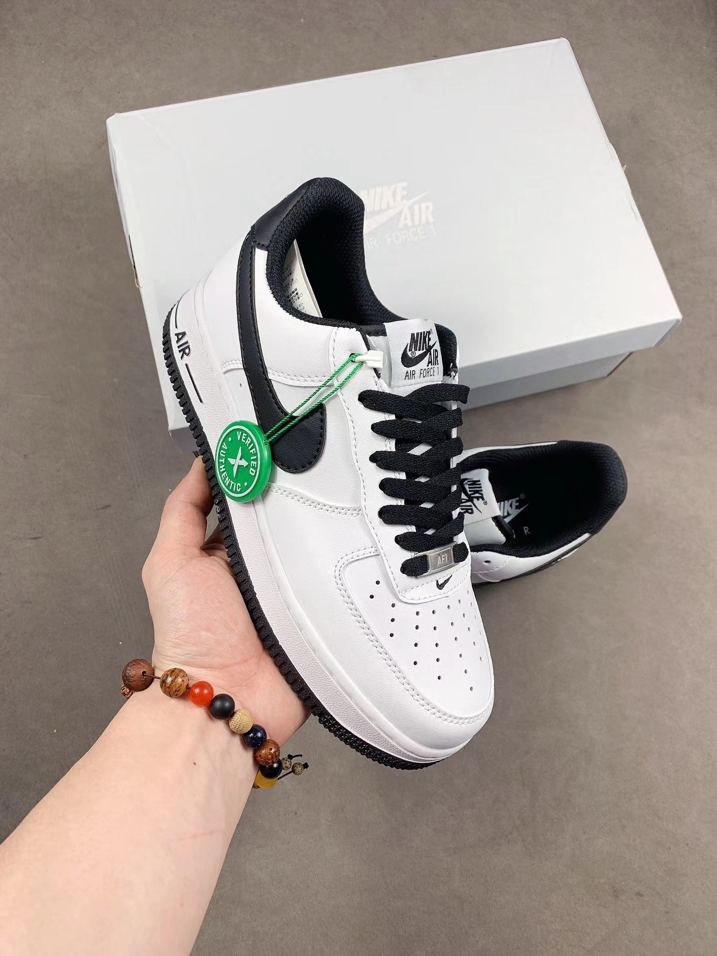 Nike Putian High Quality AF1 Air Force One Valentine's Day White Hook Male and Female Couple Campus Versatile Heightened Athletic Board Shoes