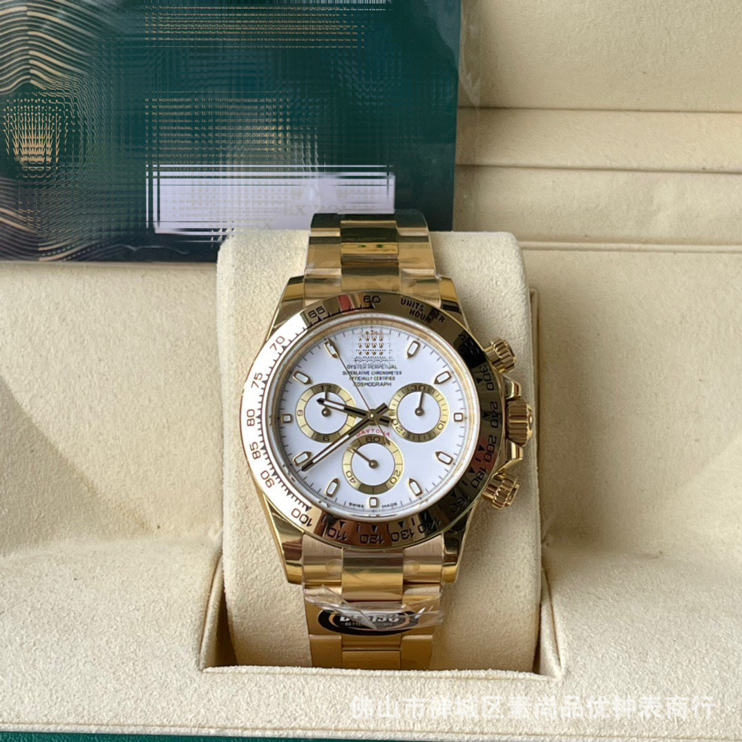 New caliber 4131 chronograph Cross-border 7750 Ice Landi 4131 Panda Di Yu Wenle Men's Mechanical Watch Bei Sister-in-law Watch AliExpress Foreign Trade