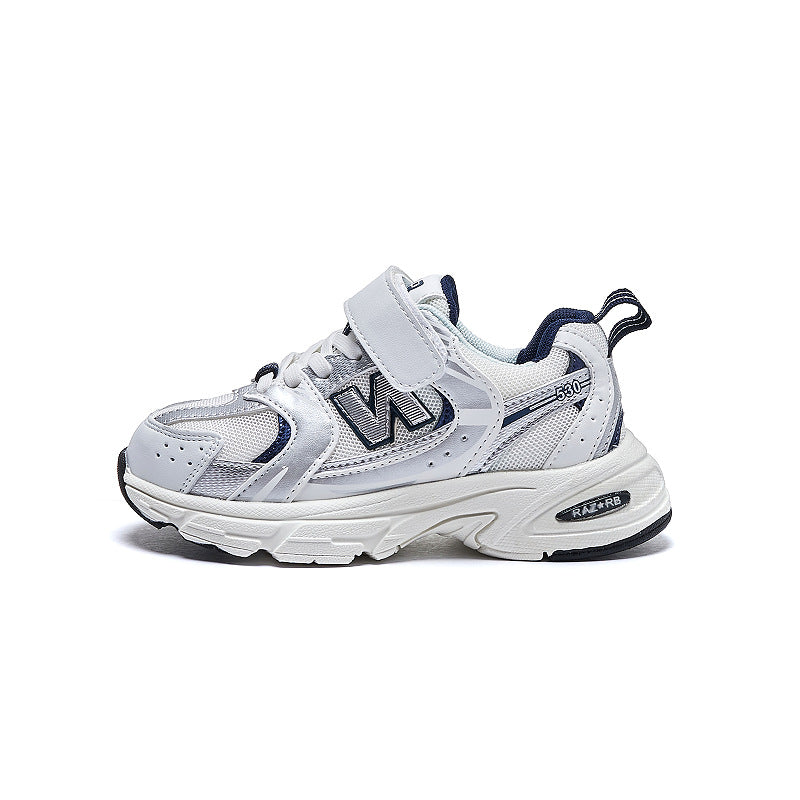 New balance Children's shoes wholesale 2025 spring and autumn new girls' parent-child sneakers four seasons boys' dad shoes children's casual shoes