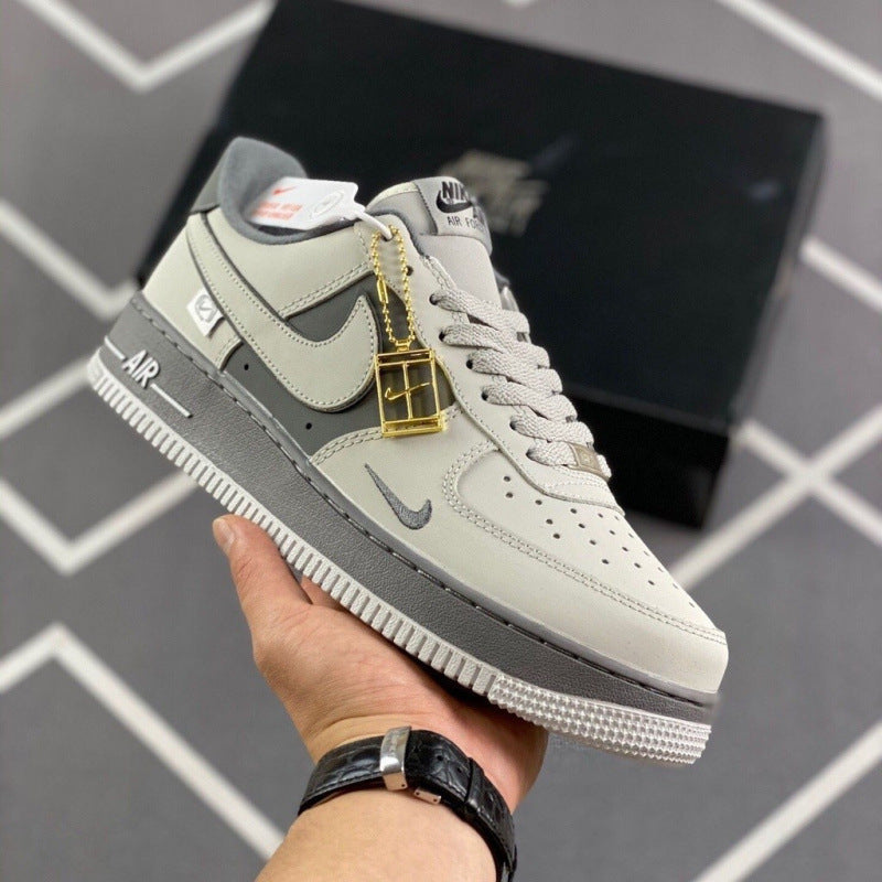 Nike shoes Putian's new cross-border AF1 Air Force No. 1 light and dark gray low-hook low-top men's and women's sneakers are a cross-border hot seller