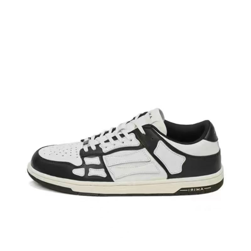 Amiri New bone shoes, star models, high-value couples, trendy fashion, versatile white shoes, casual sports men's and women's board shoes