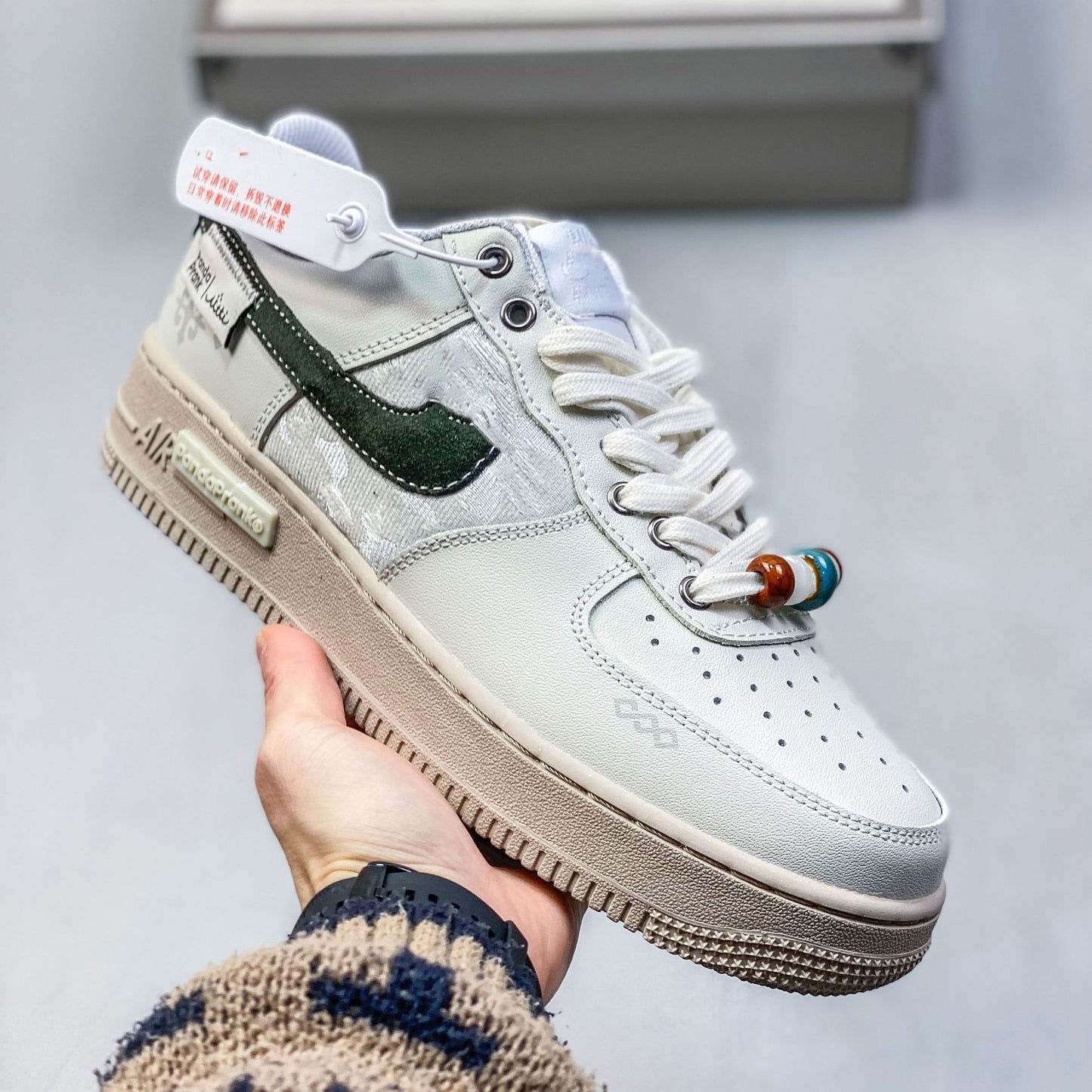 Nike shoes High Quality Force 1 Panda Prank Quan Zhilong Daisy Air Force No. 1 Board Shoes Men and Women Vintage Sneakers