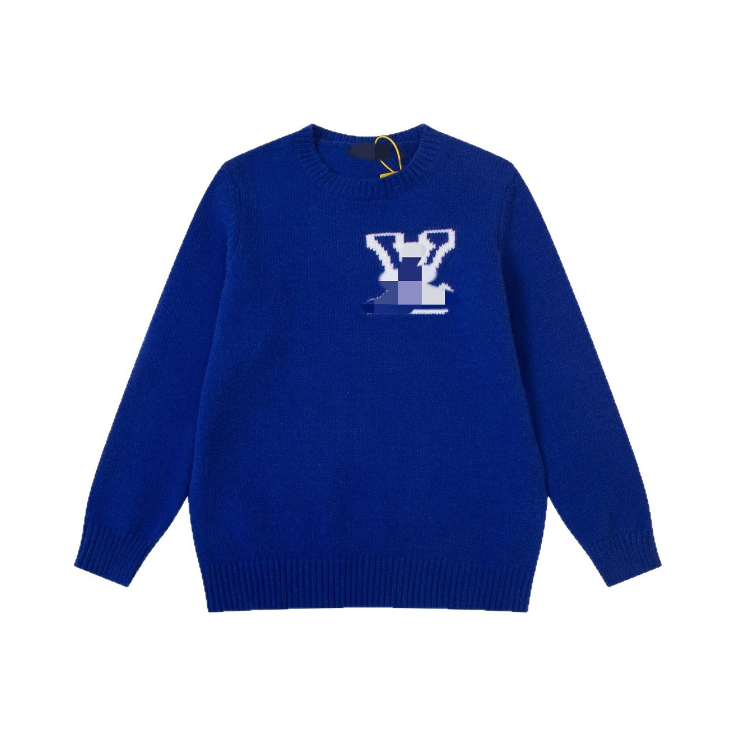 LV "Top correct version" L donkey knitted crew neck sweater.25SS autumn and winter heavy industry meticulously produces men and women