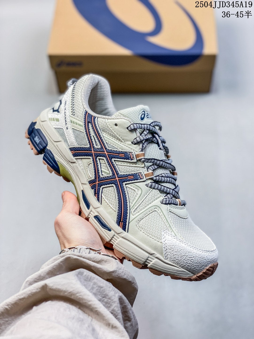 Asics Cross border wholesale Gel-Kahana 8 Ser sneakers men's and women's retro shock-absorbing anti-slip mesh breathable running shoes