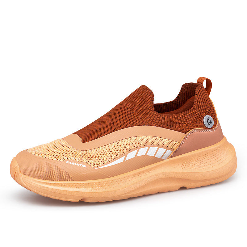 New breathable casual soft-soled sneakers men's foreign trade lightweight mesh shoes couple walking trendy shoes