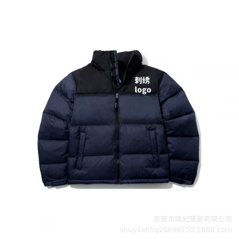 The NORTH FACE High quality North Face Beauty Edition 1996 Feather Cotton Jacket Winter Men's and Women's Stand Collar Thickened Windproof Bread Jacket Cotton Jacket