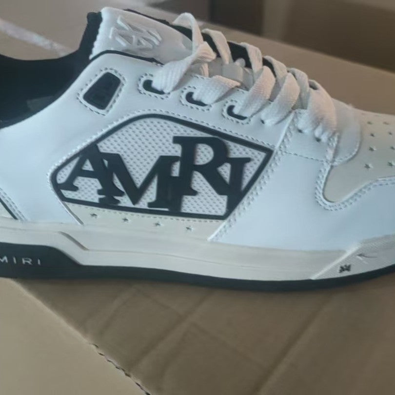 AMIRI Retro distressed spliced board shoes, niche design, low-top casual shoes, student party daily versatile sneakers