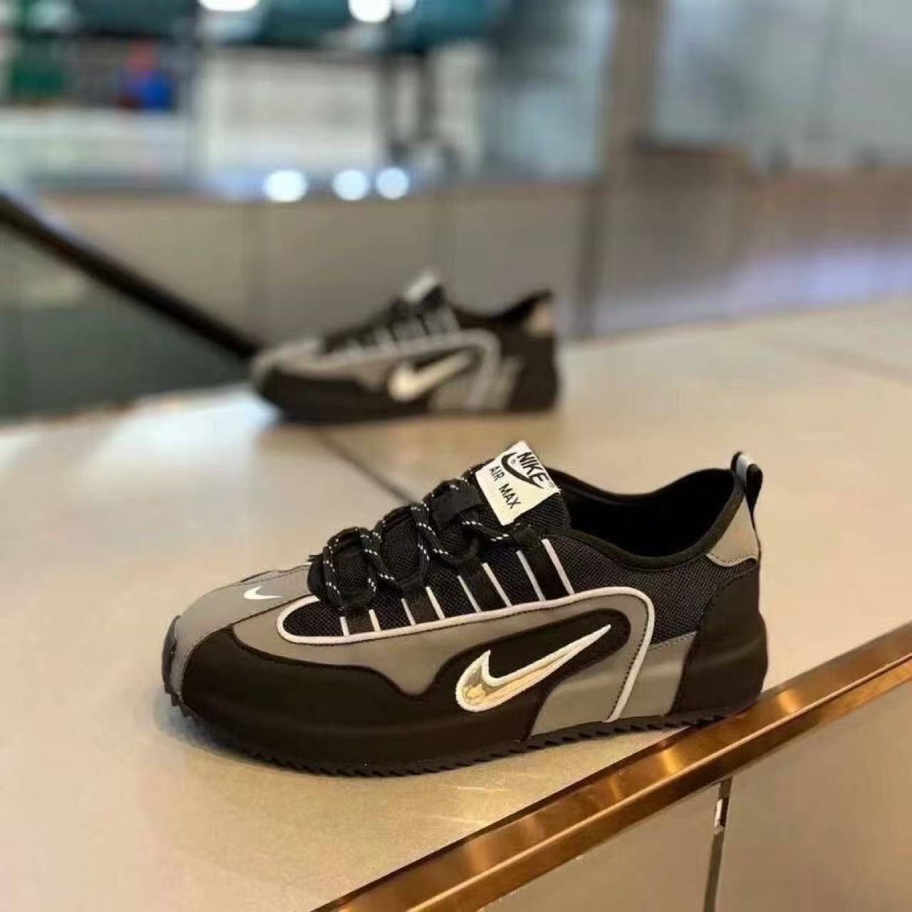 Cross-border extra large size 48 thick sole heightened fashion color-blocking 2025 autumn new breathable and versatile low-top casual men's shoes