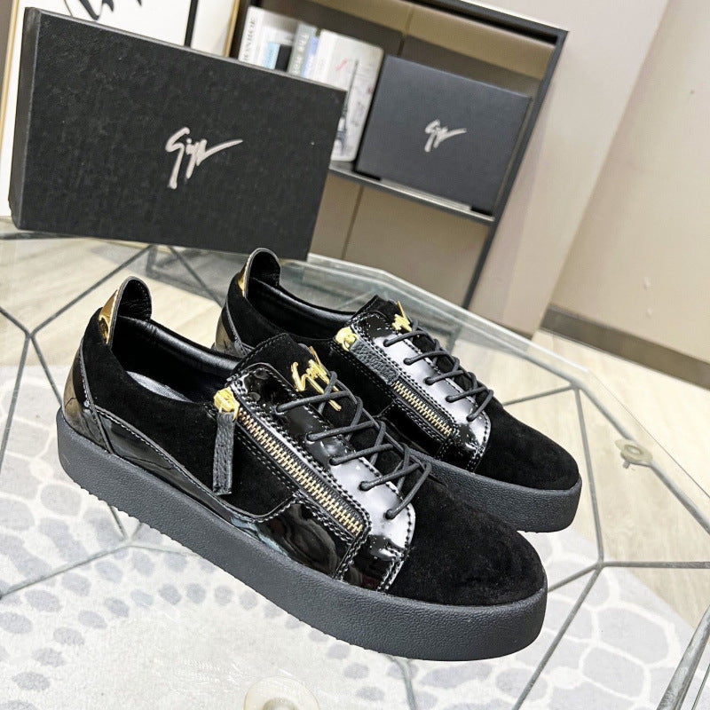 High-value flat-soled, wear-resistant, non-slip lace-up shoes, low-top breathable athleisure shoes, Internet celebrities, versatile and popular men's shoes