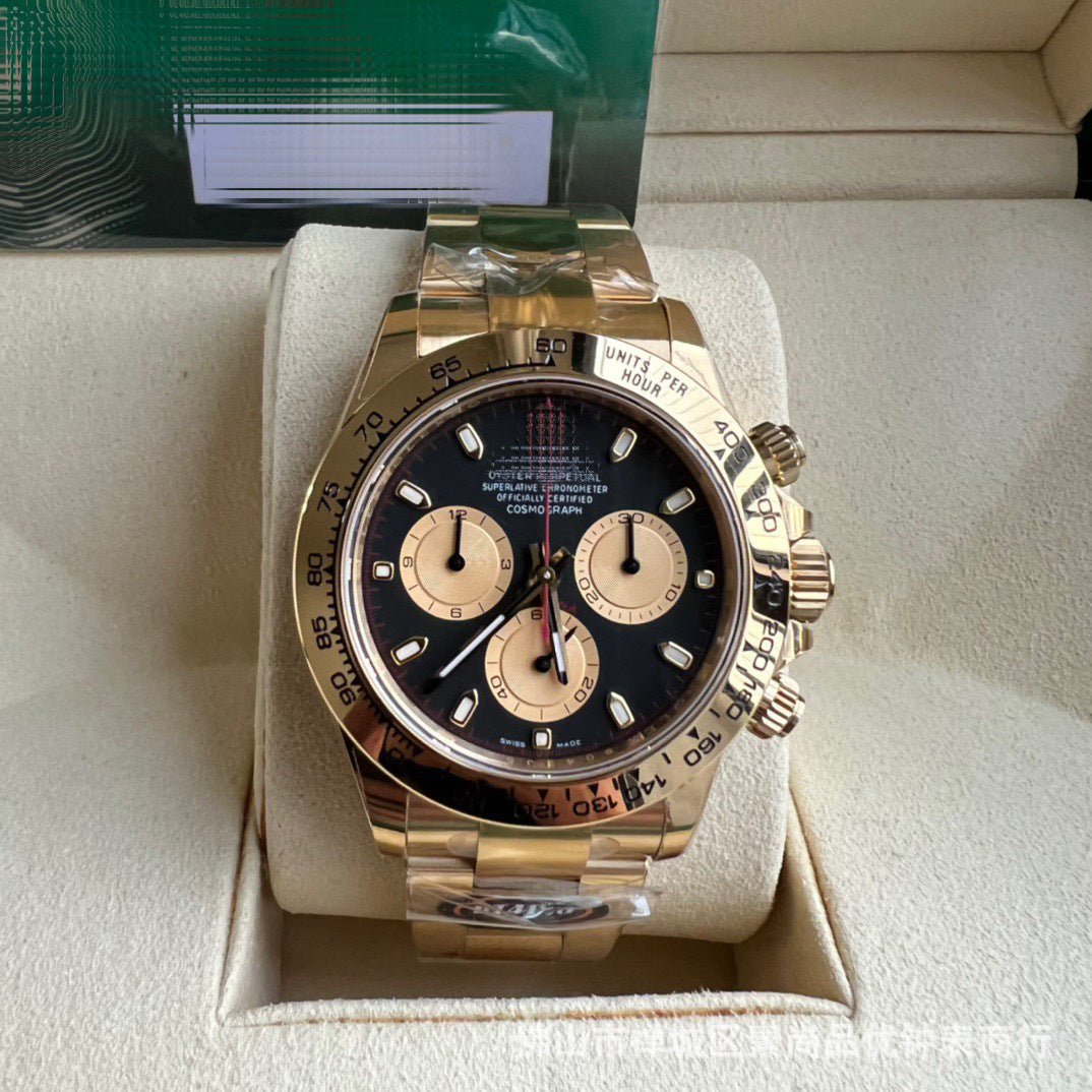 New caliber 4131 chronograph Cross-border 7750 Ice Landi 4131 Panda Di Yu Wenle Men's Mechanical Watch Bei Sister-in-law Watch AliExpress Foreign Trade