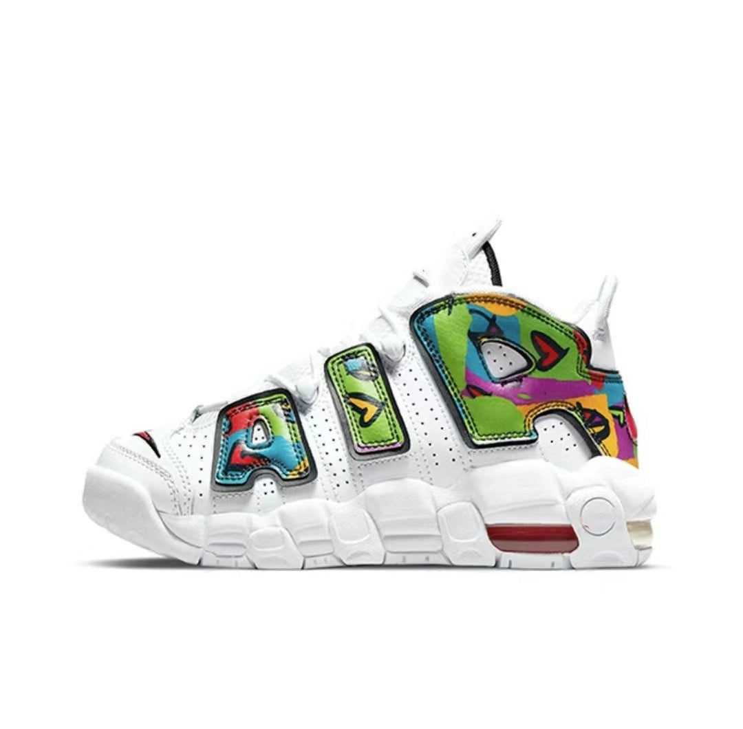 Putian Shoes Big Pippen Air Platinum Panda Liquid Silver Running Air Cushion Thick-soled Sports Casual Men's and Women's Basketball Shoes