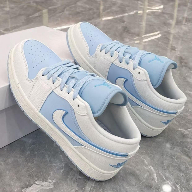 Nike Pure black high heel toe low top retro basketball shoes men's and women's sneakers couple board shoes mail to adult order