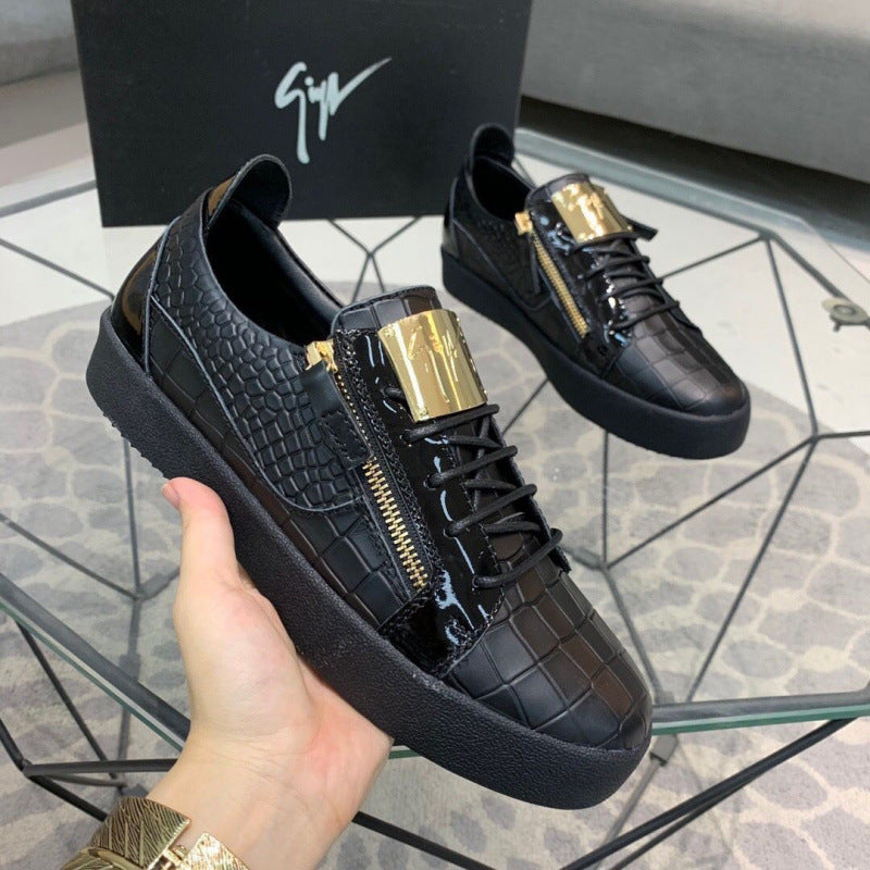 High-value flat-soled, wear-resistant, non-slip lace-up shoes, low-top breathable athleisure shoes, Internet celebrities, versatile and popular men's shoes