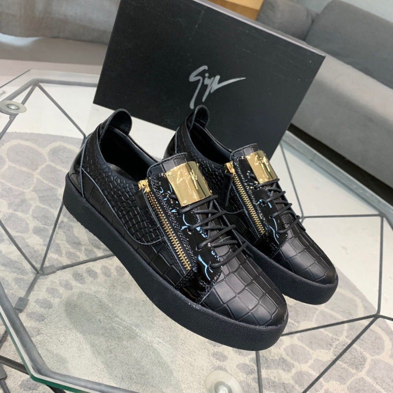 High-value flat-soled, wear-resistant, non-slip lace-up shoes, low-top breathable athleisure shoes, Internet celebrities, versatile and popular men's shoes