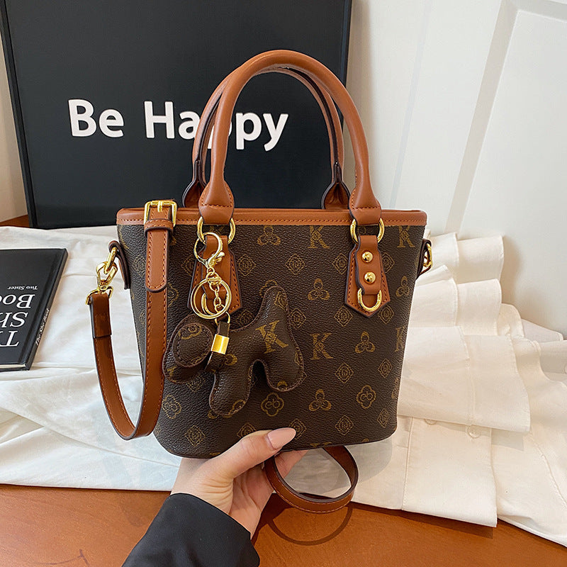 Gucci Bag Cross-border bag women's high-end bucket bag 2025 new temperament retro fashion versatile one-shoulder crossbody bag women's bag