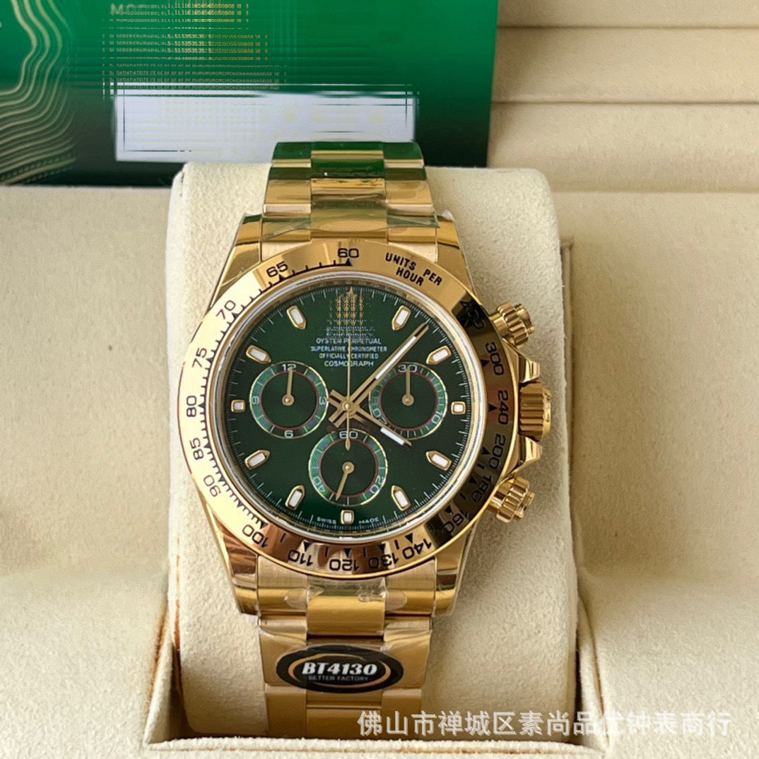 New caliber 4131 chronograph Cross-border 7750 Ice Landi 4131 Panda Di Yu Wenle Men's Mechanical Watch Bei Sister-in-law Watch AliExpress Foreign Trade