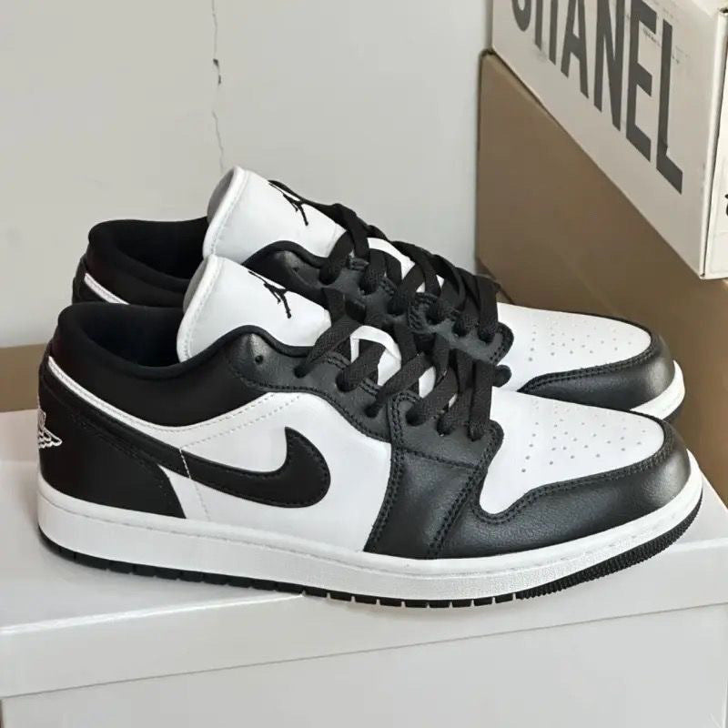 Nike Pure black high heel toe low top retro basketball shoes men's and women's sneakers couple board shoes mail to adult order